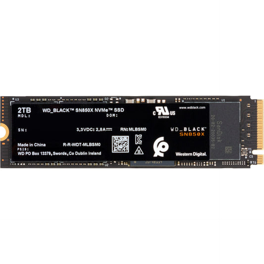 Western Digital Black SSD    2TB SN850 NVMe           WDS200T2X0E