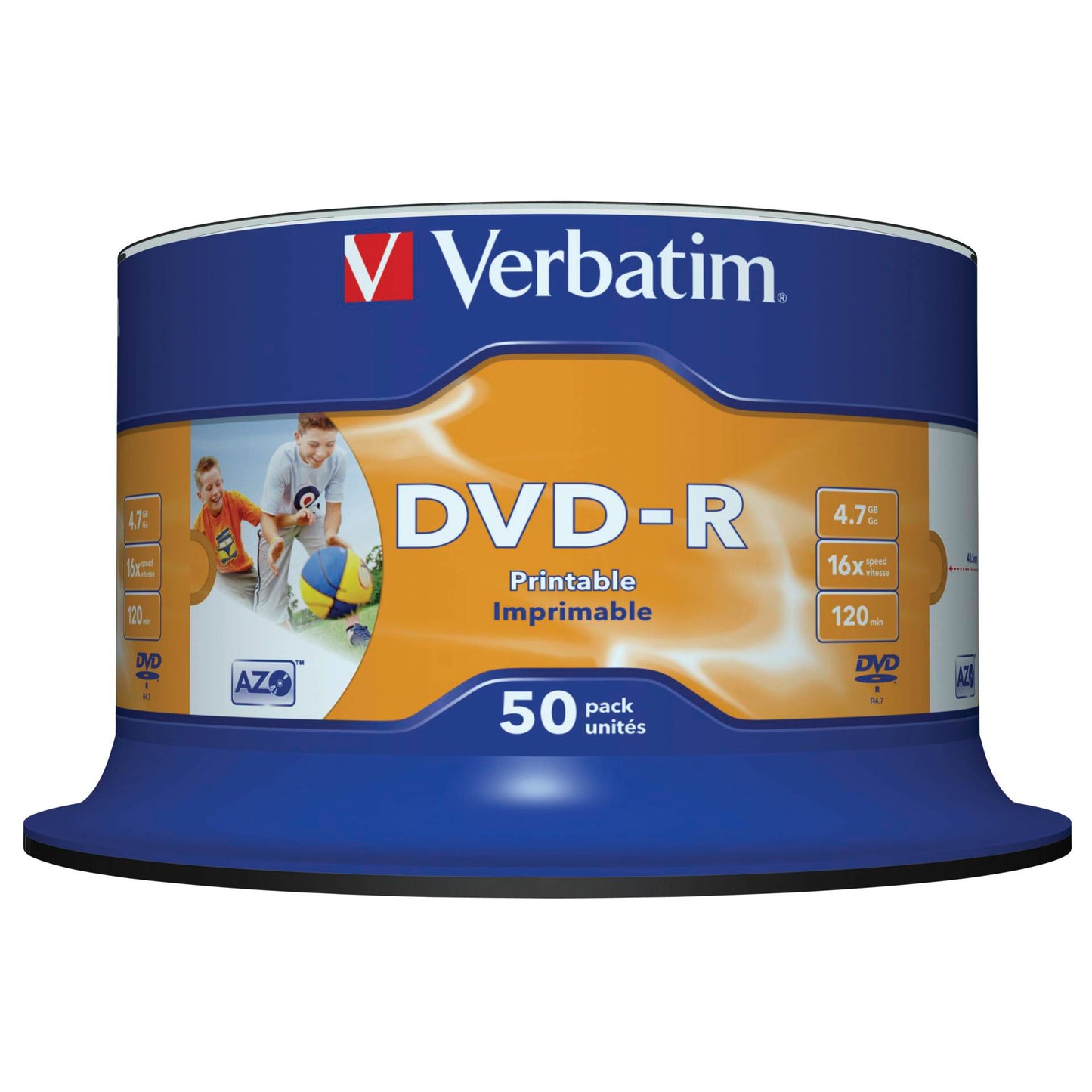 1x50 Verbatim DVD-R 4,7GB 16x Speed, photo printable
