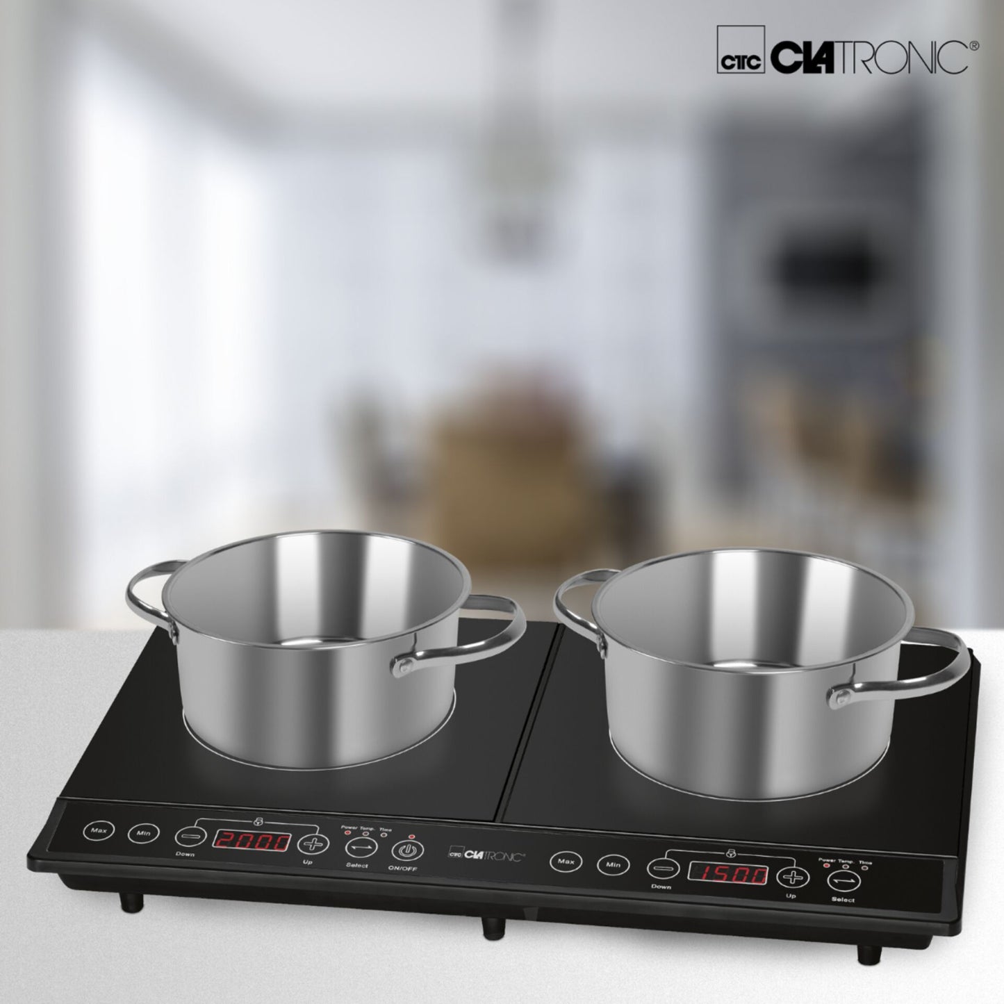 Clatronic DKI 3609 black Induction Double Hotplate