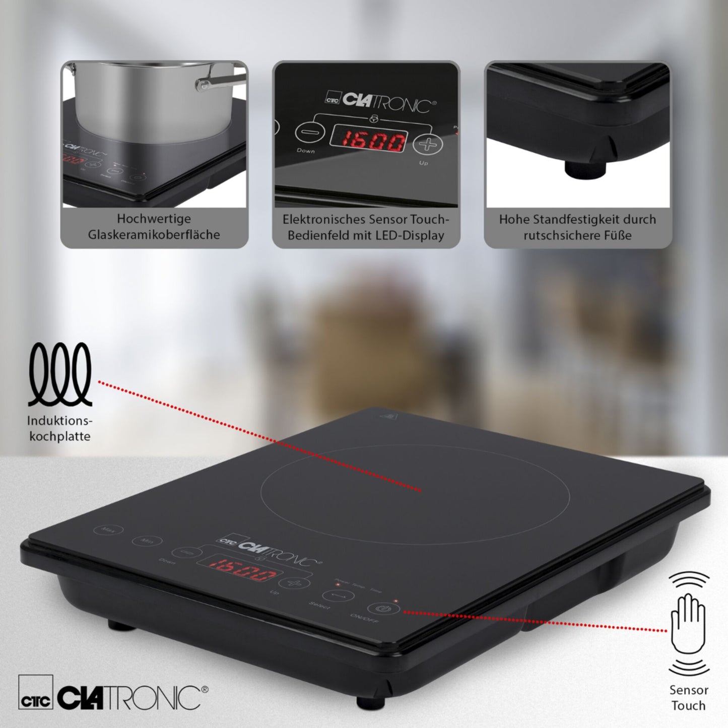 Clatronic EKI 3569 black Induction Hotplate