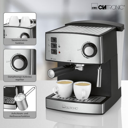 Clatronic ES 3643 black-inox Espresso Machine