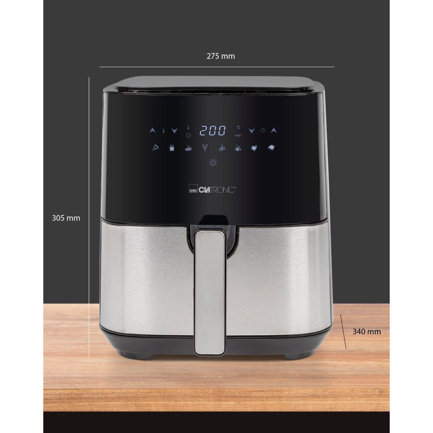 Clatronic FR 3782 H inox Air Fryer