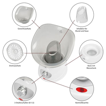 Clatronic GS 3656 white-grey Face Sauna