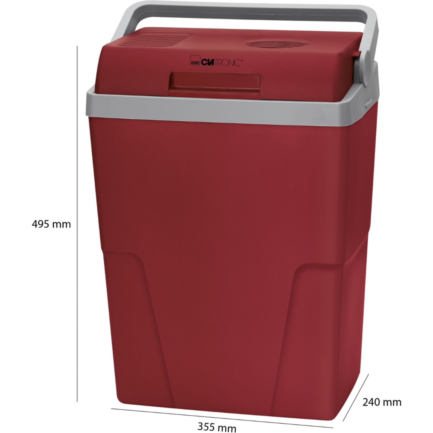 Clatronic KB 3713 N red-grey Cool Box 12 & 230 Volt