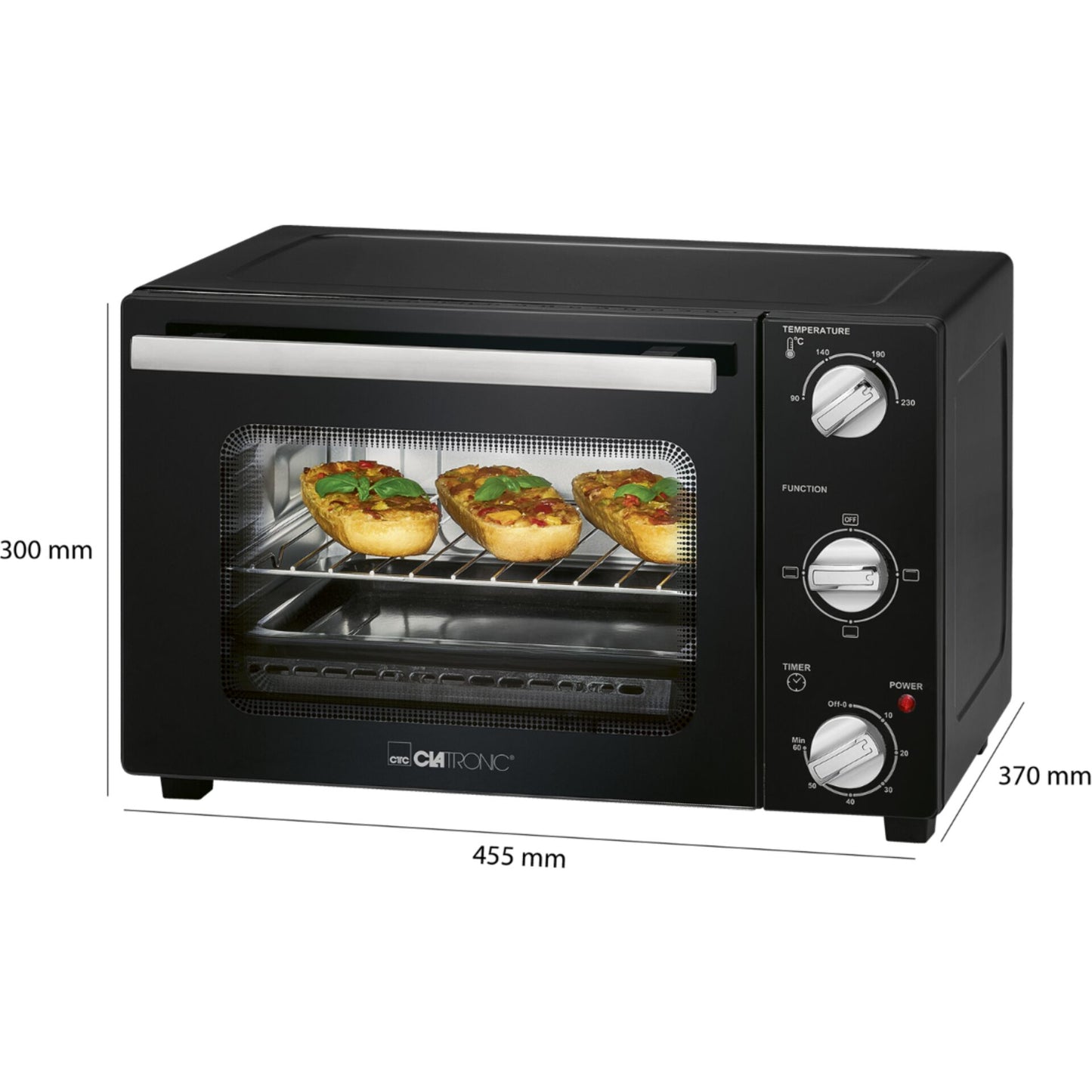 Clatronic MBG 3726 black Multi Oven