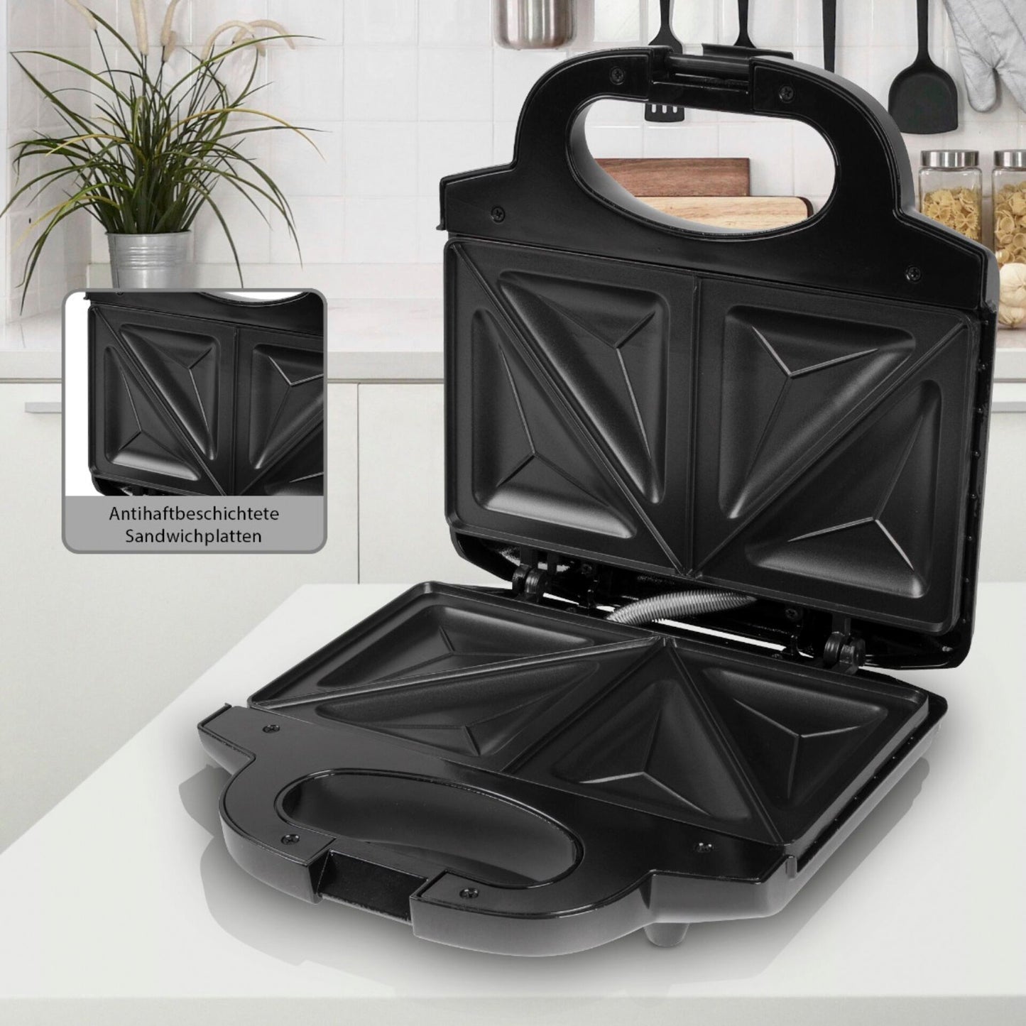 Clatronic ST 3778 black-inox Sandwich Toaster