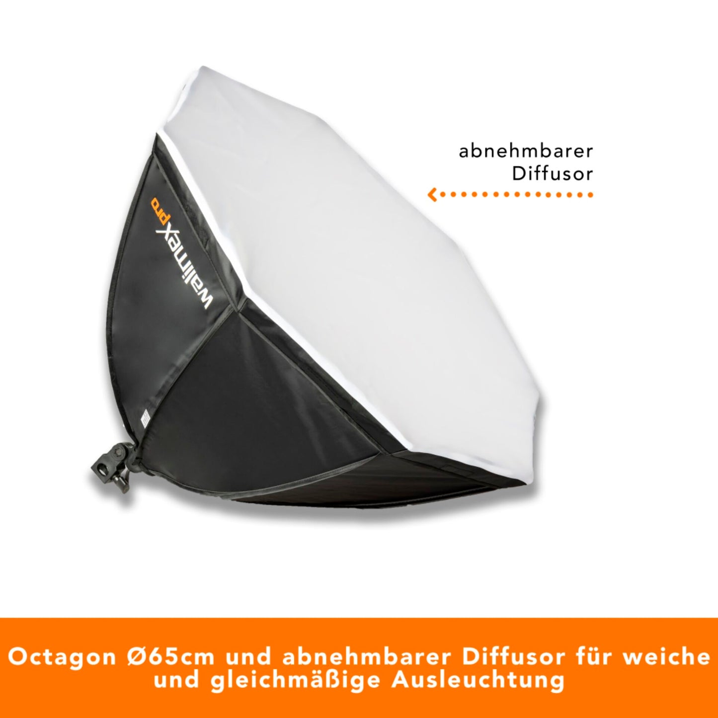 walimex pro LED 45W Octagon Ø65cm   Bi color