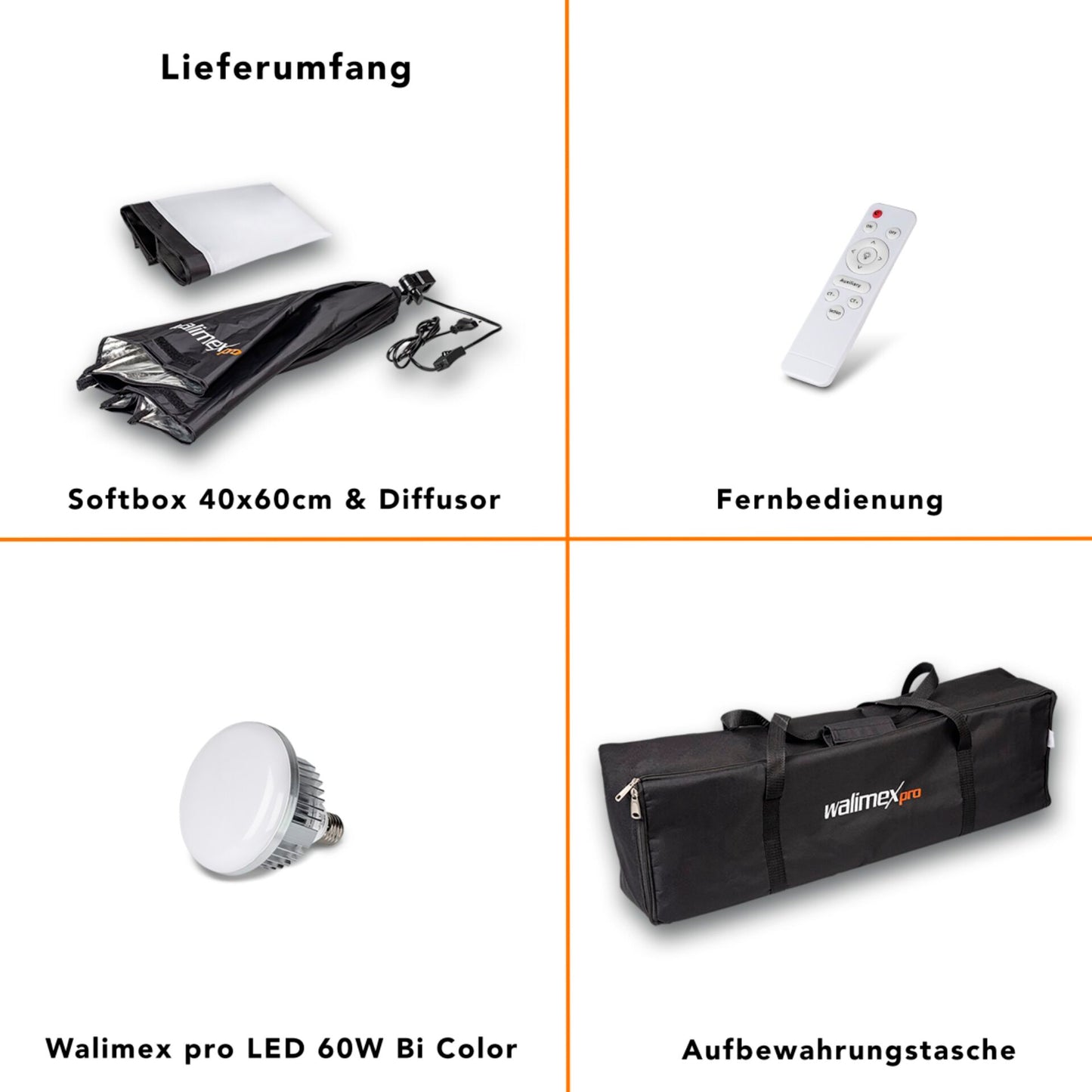 walimex pro LED 60W Softbox 40x60cm Bi color