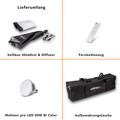 walimex pro LED 60W Softbox 40x60cm Bi color