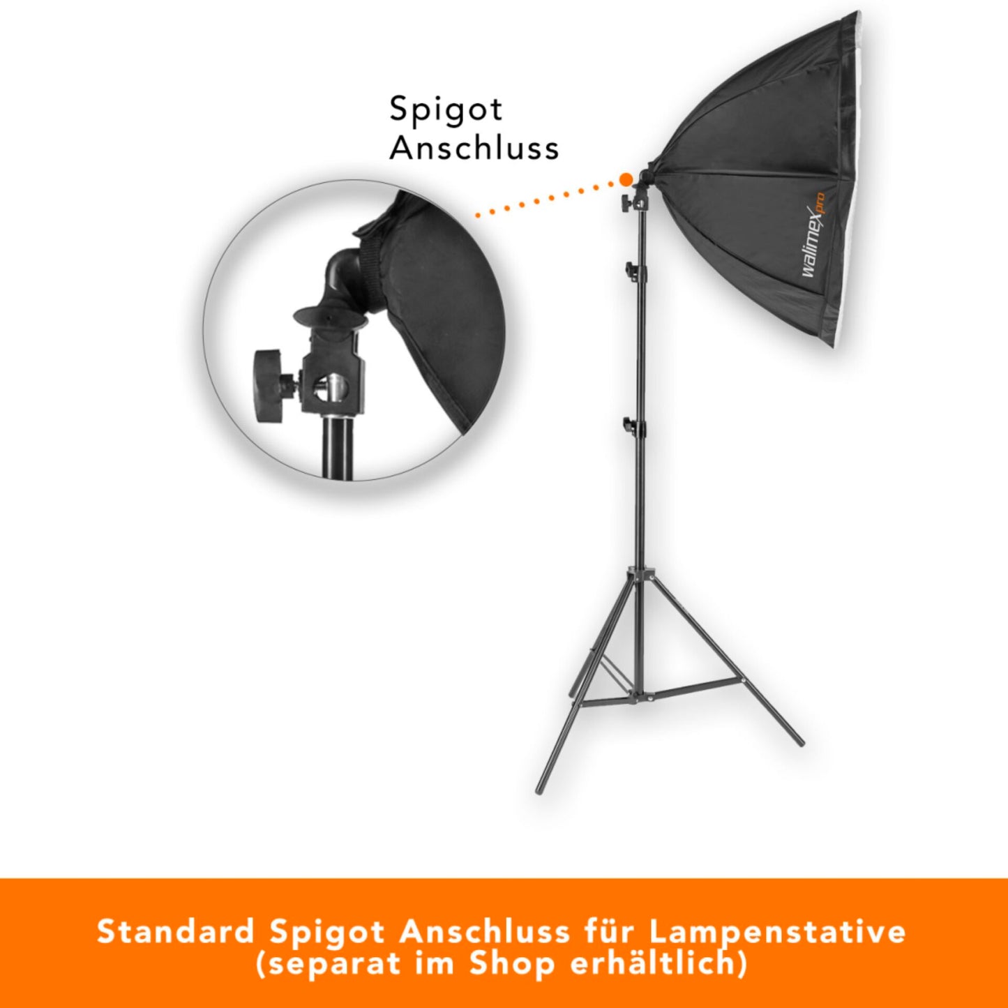 walimex pro LED 60W Octagon Ø65cm   Bi color