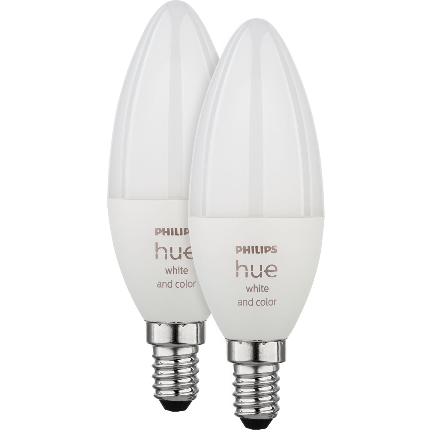 Philips Hue LED Lamp E14 2-Pack Set 470lm White Color Ambiance