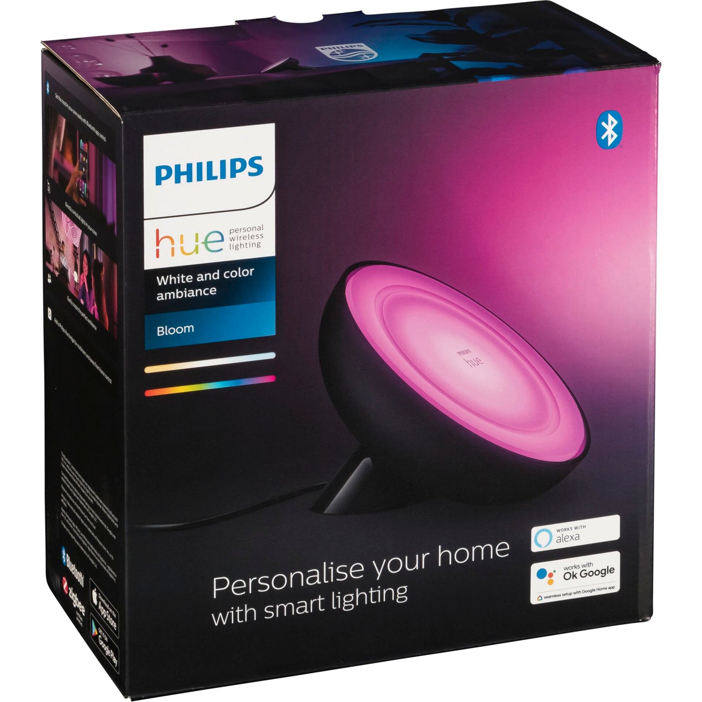 Philips Hue Bloom LED Table Lamp black