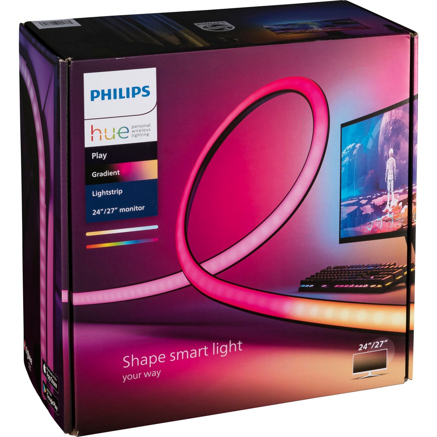 Philips Hue Play Gradient LED Lightstrip PC 24/27 Inch