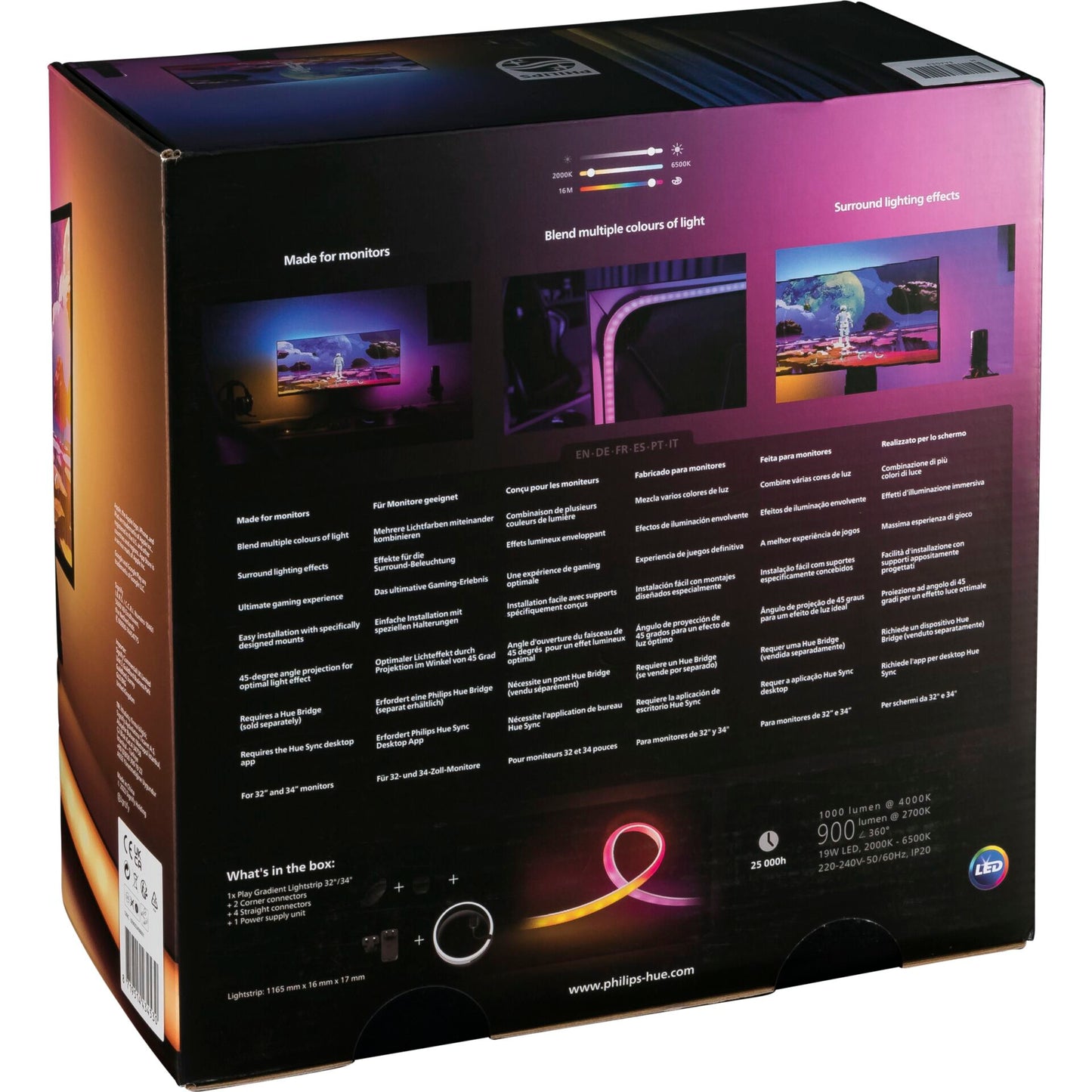 Philips Hue Play Gradient LED Lightstrip PC 32/34 Inch