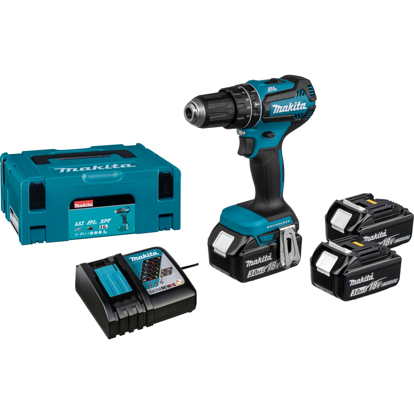 Makita DHP485RF3J Cordless Combi Drill