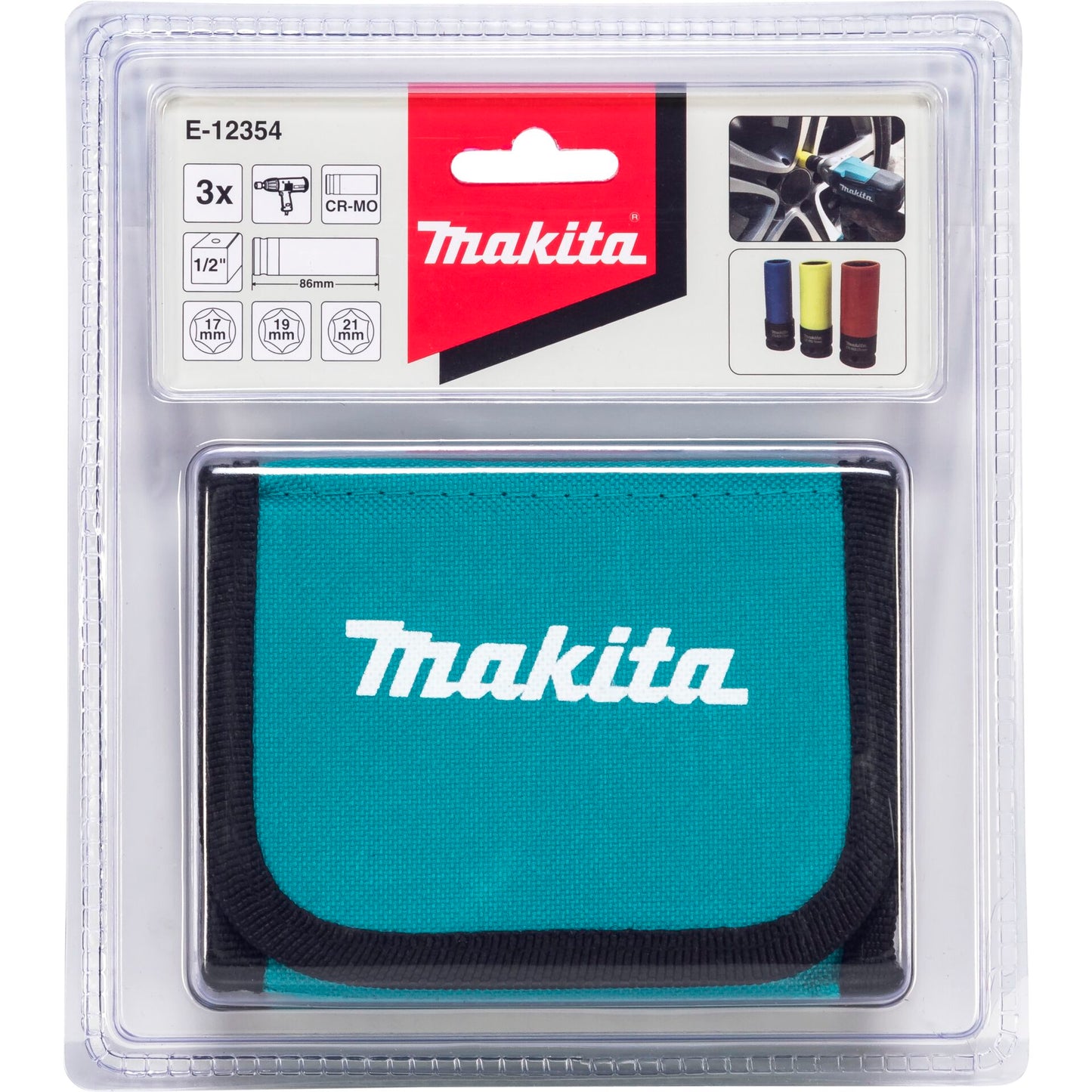 Makita E-12354 Socket Set 3pcs    1/2