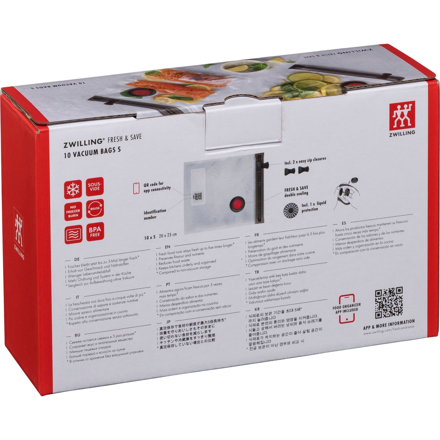 Zwilling Fresh&Save Vacuum Bag Set S 10 pcs.