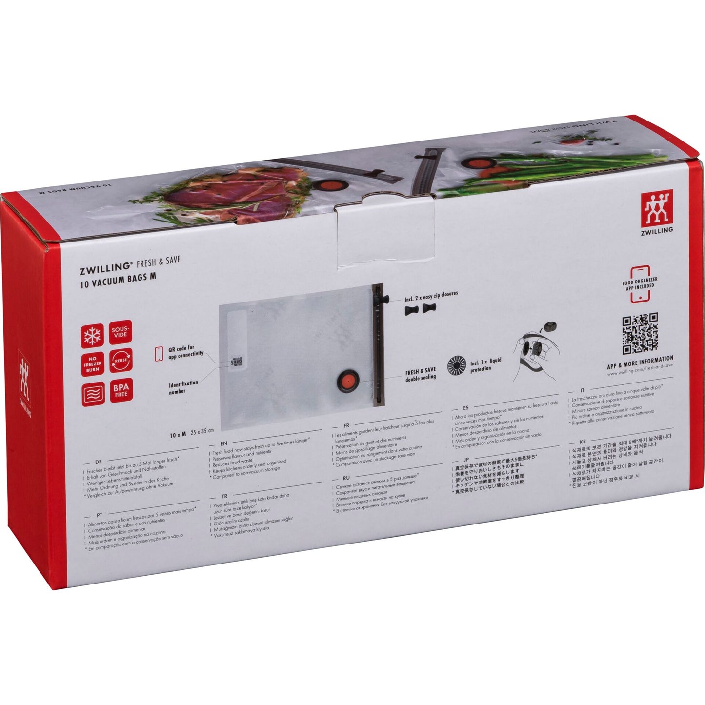 Zwilling Fresh&Save Vacuum Bag Set  M 10 pcs.
