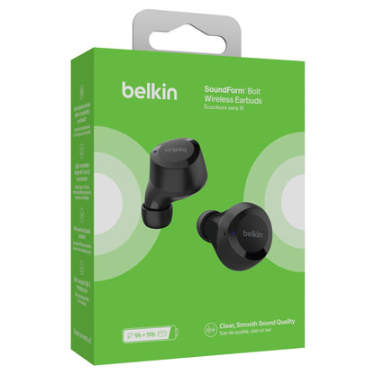 Belkin SoundForm Bolt Wireless In-Ear Headphone sw. AUC009btBLK