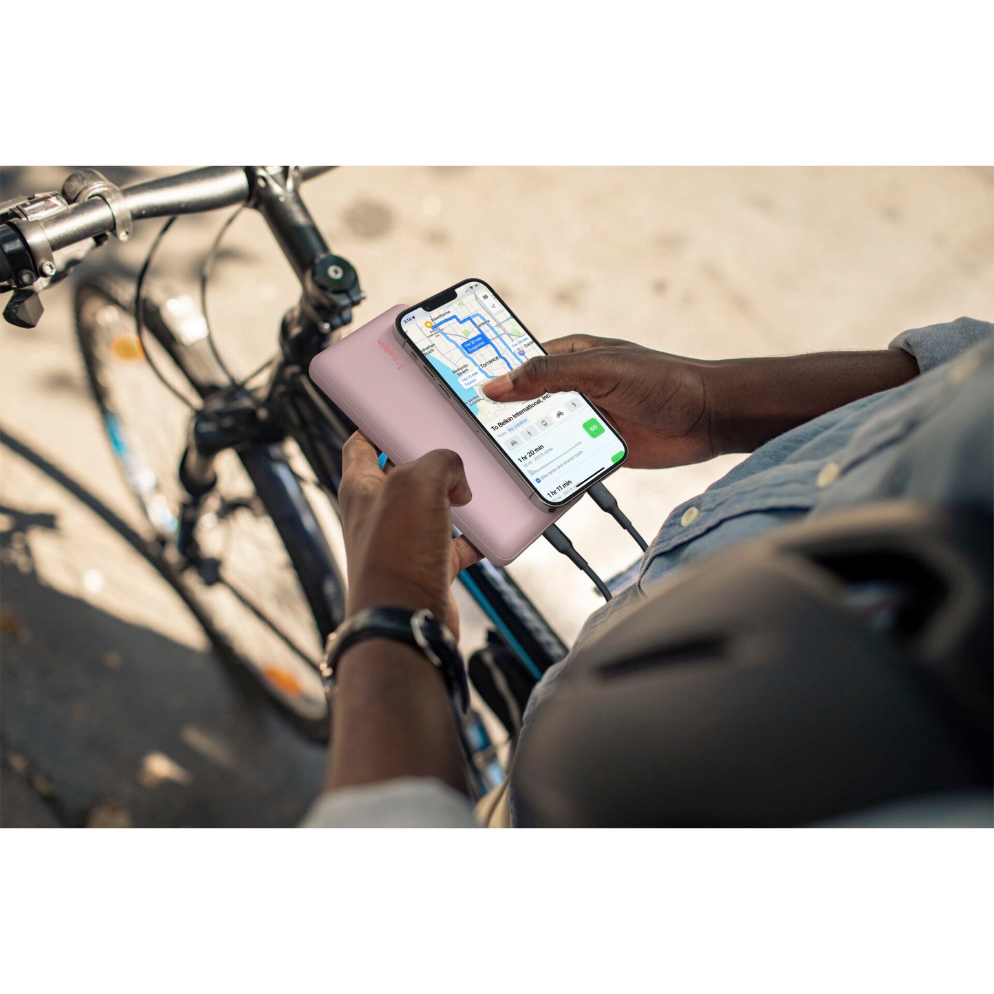 Belkin Powerbank 20.000mAh pink 15W+USB-A/C Kab. 15cm BPB012btRG