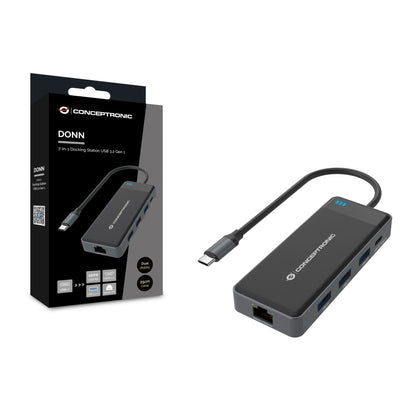 Conceptronic DONN14G 7-in1 USB 3.2 Docking