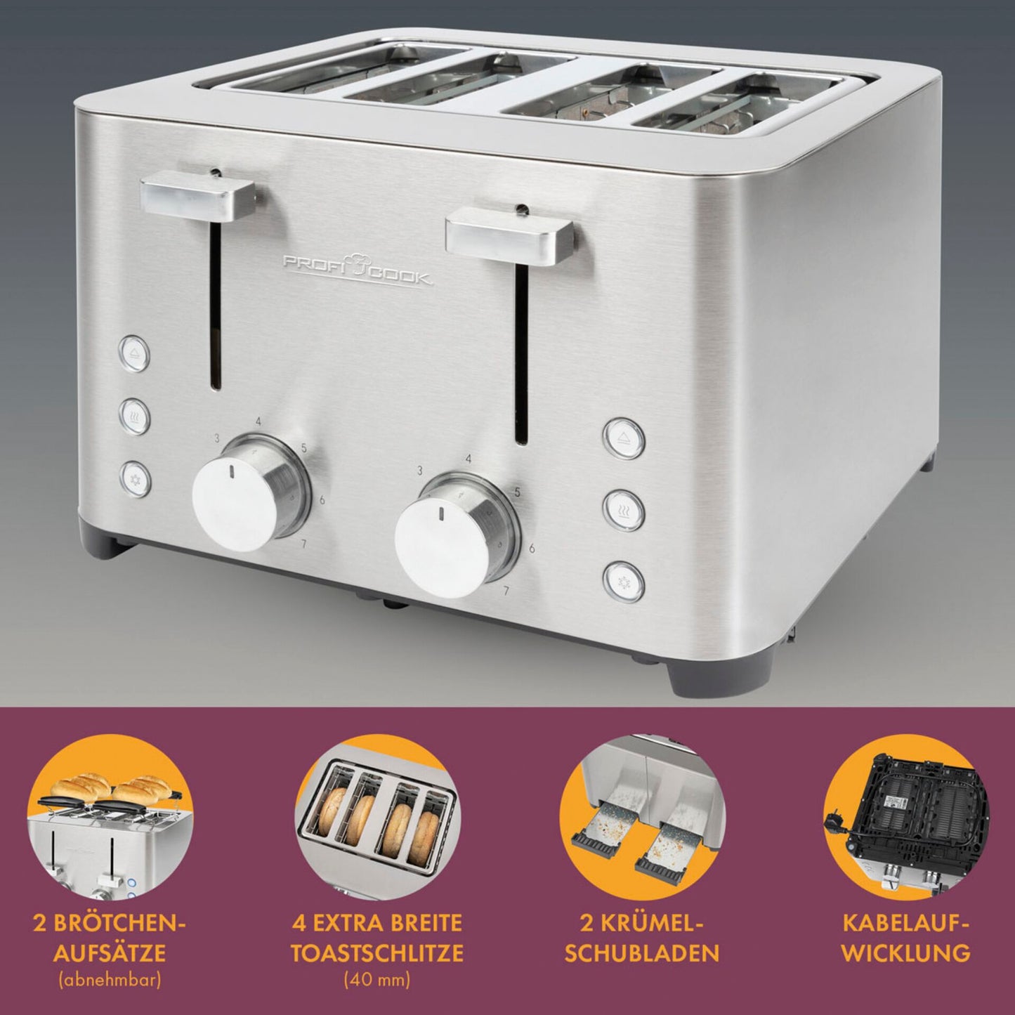 ProfiCook PC-TA 1252 inox