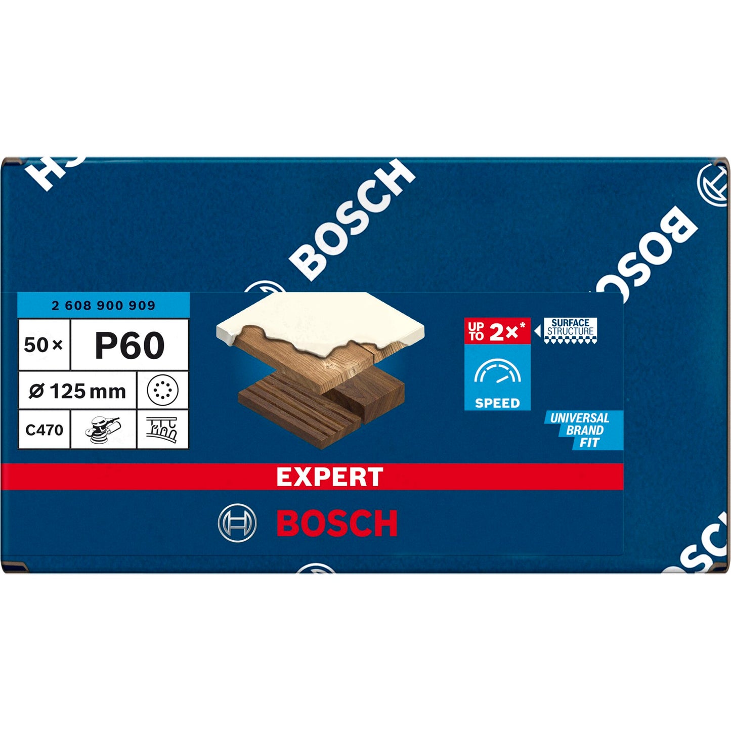 Bosch Sanding Pad C470,125mm K60,50x EXPERT