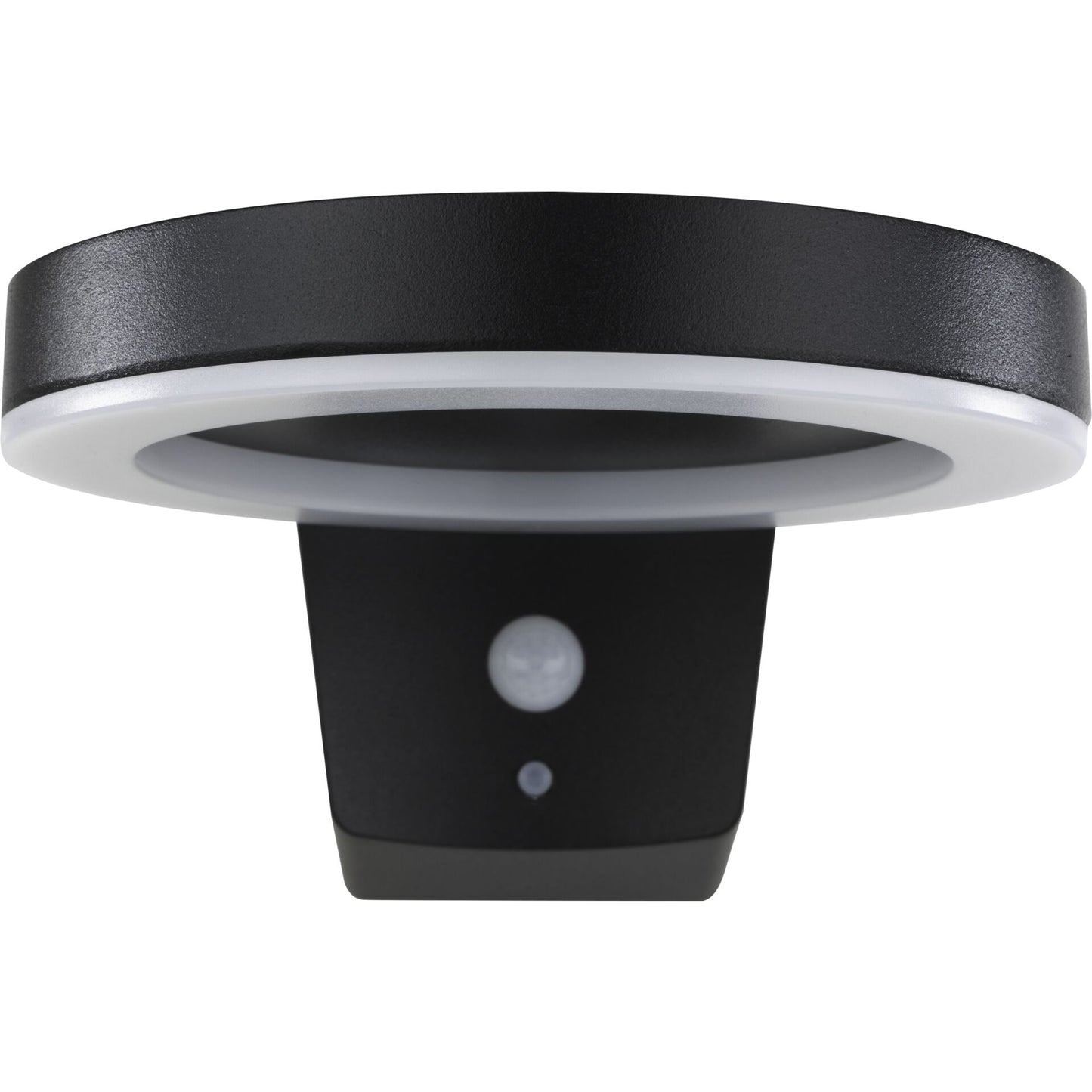 REV LED Solar Wandleuchte Round Metall schw.Bew.Melder2023001100