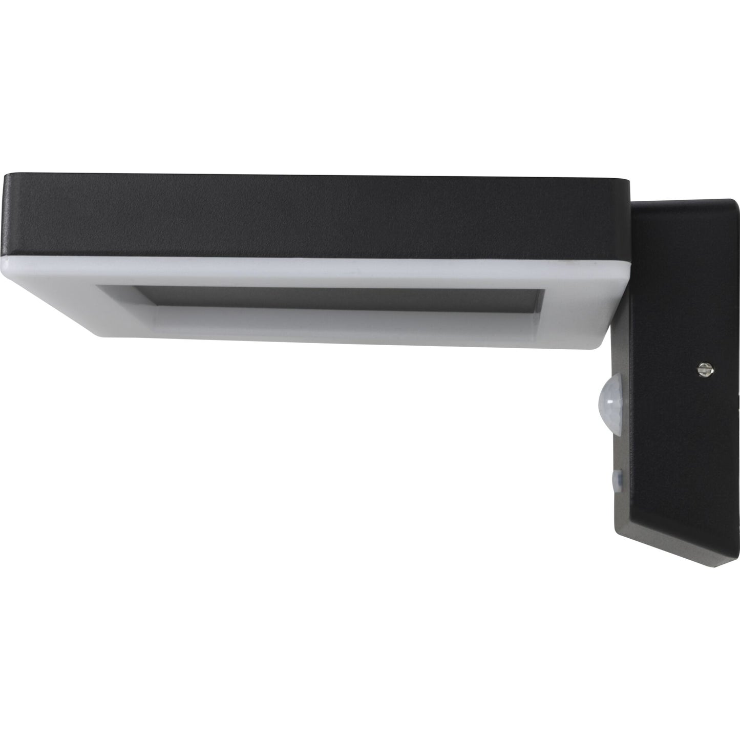 REV LED Solar wall light Square black