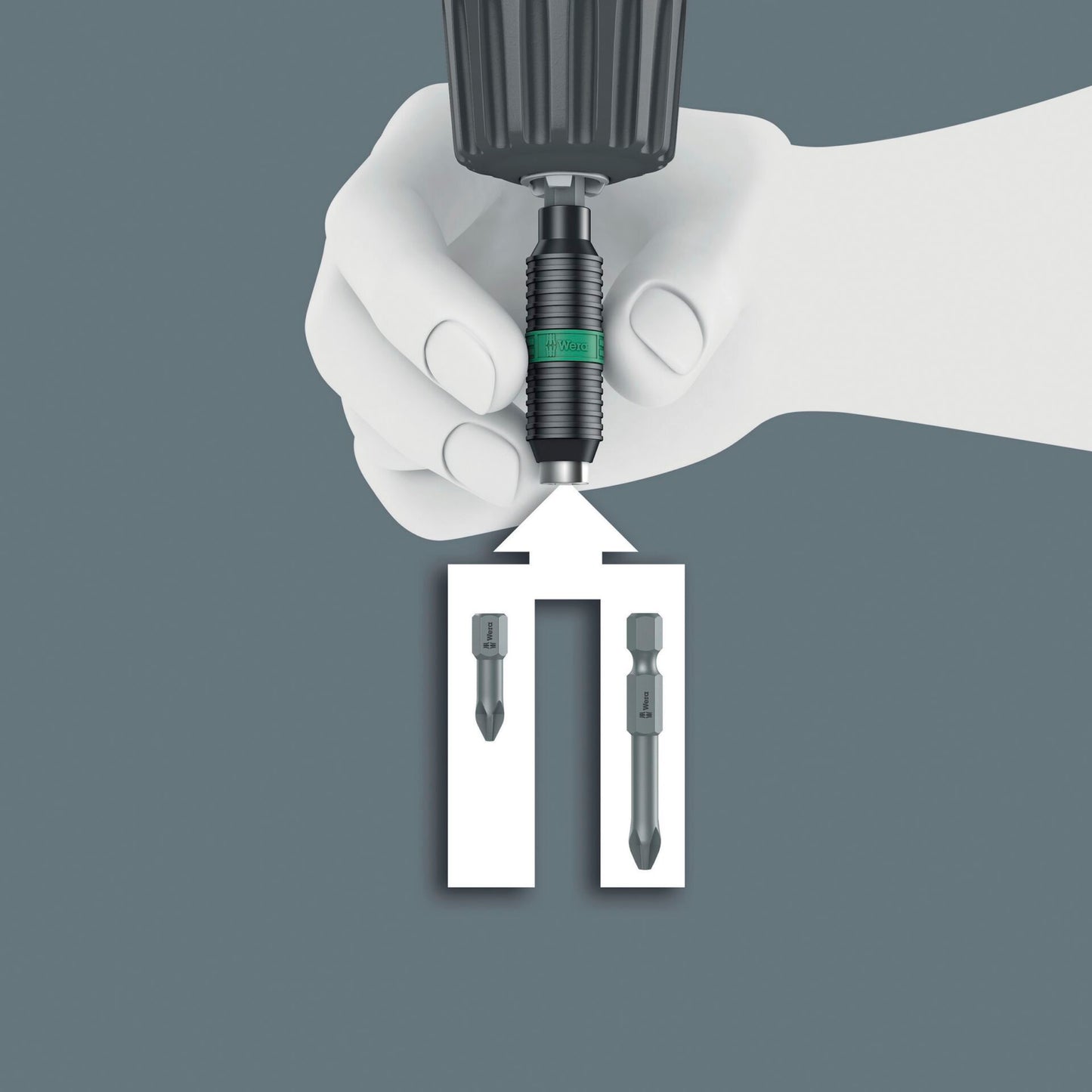 Wera 897/4 R Universal Bit Holder Rapidaptor BiTorsion