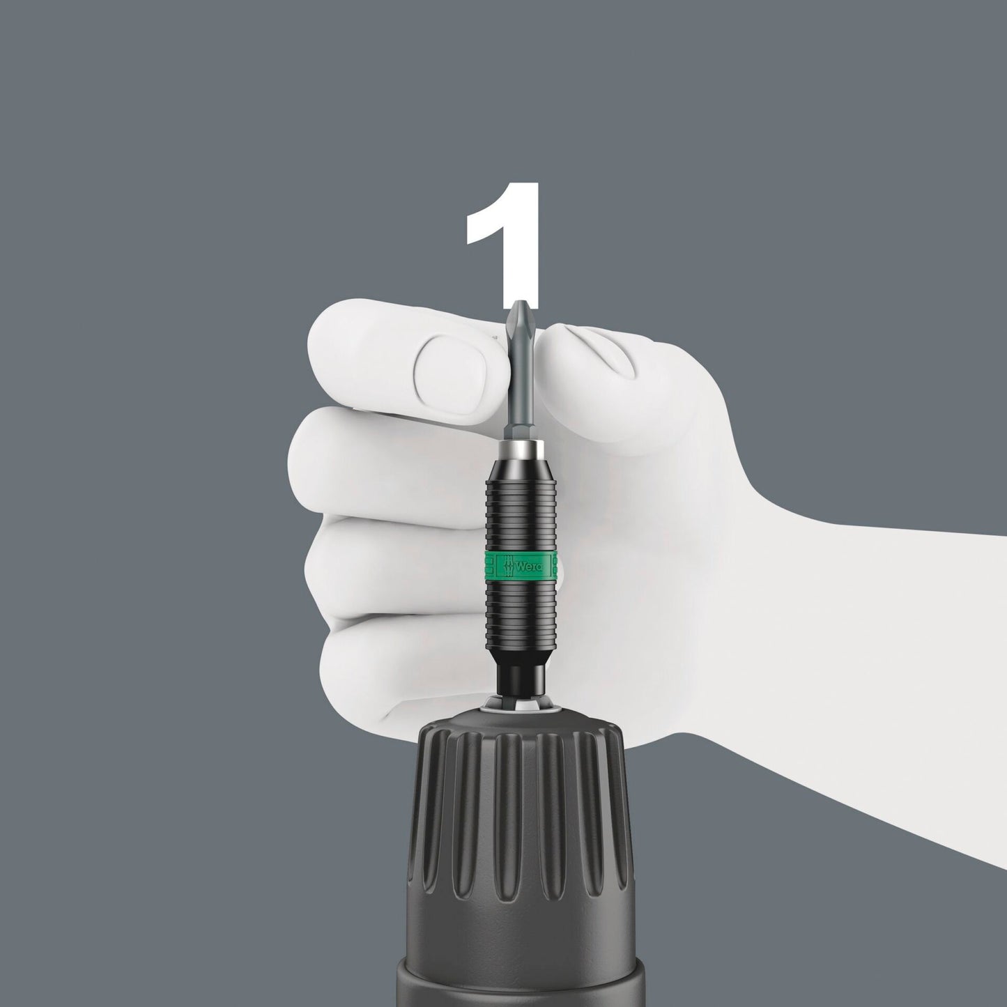 Wera 897/4 R Universal Bit Holder Rapidaptor BiTorsion