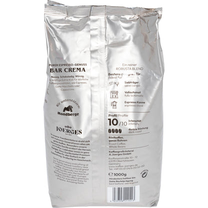 Joerges Espresso Gorilla Bar Crema  1 kg