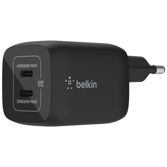 Belkin BOOST Charge 65W USB-C GaN PD 3.0 PPS bla. WCH013vfBK