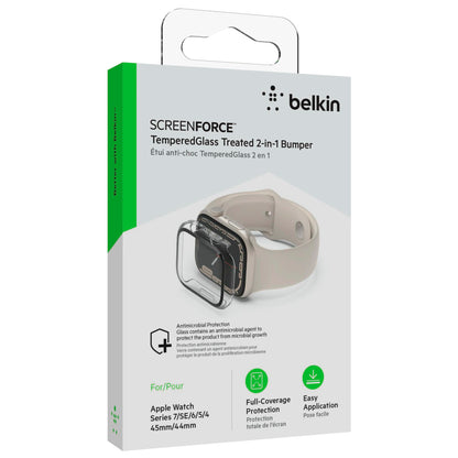 Belkin Temp. Curve Displaypr.360 Apple Watch 4-9/SE/44/45mm clear