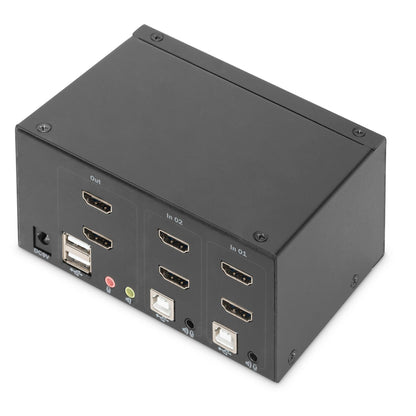 DIGITUS KVM-Switch 2-Port Dual-Display 4K, HDMI