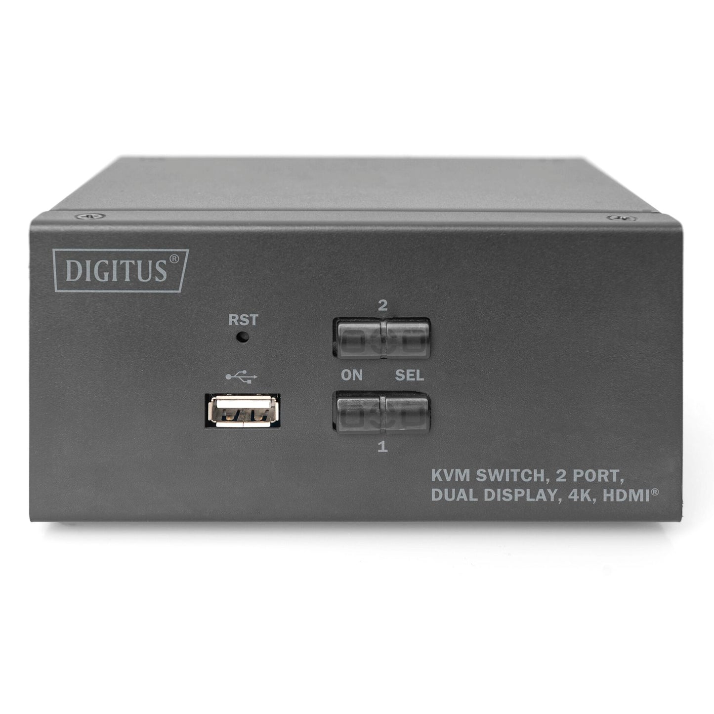 DIGITUS KVM-Switch 2-Port Dual-Display 4K, HDMI