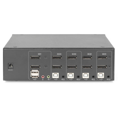 DIGITUS KVM-Switch 4-Port Dual-Display,4K, Display-Port