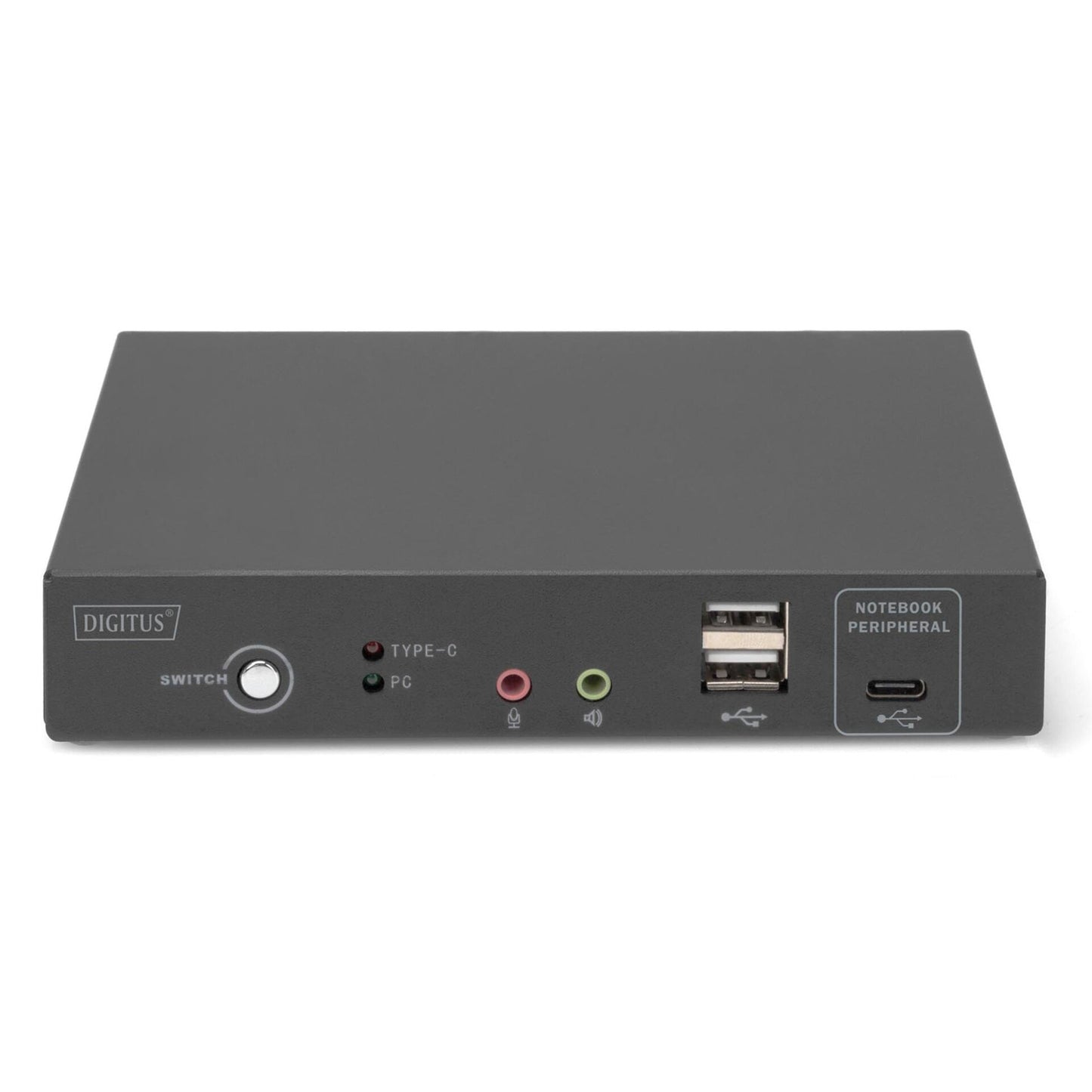 DIGITUS KVM-Switch 2-Port 4K30Hz,USB-C/USB/HDMI in/out