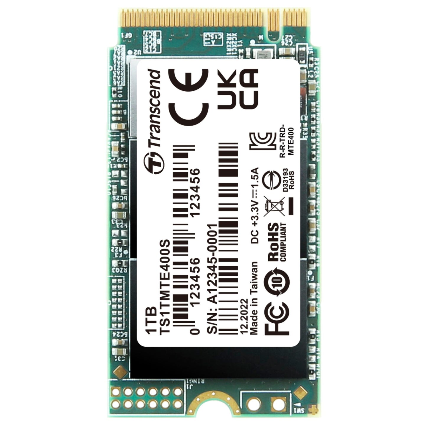 Transcend SSD MTE400S        1TB NVMe PCIe Gen3x4 3D