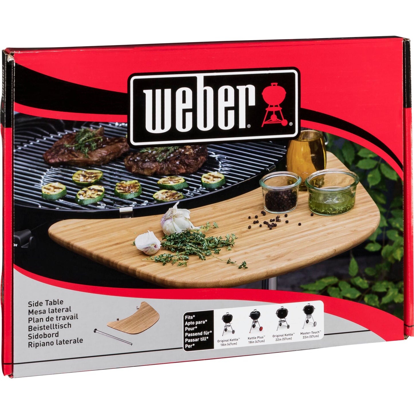 Weber Bamboo Work Table for Charcoal Grills 47cm/ 57cm