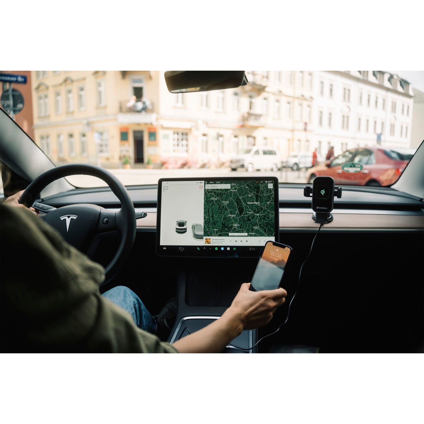 Verbatim Fast Qi Fast Wireless Car Charger USB-C 15W     FWC-02