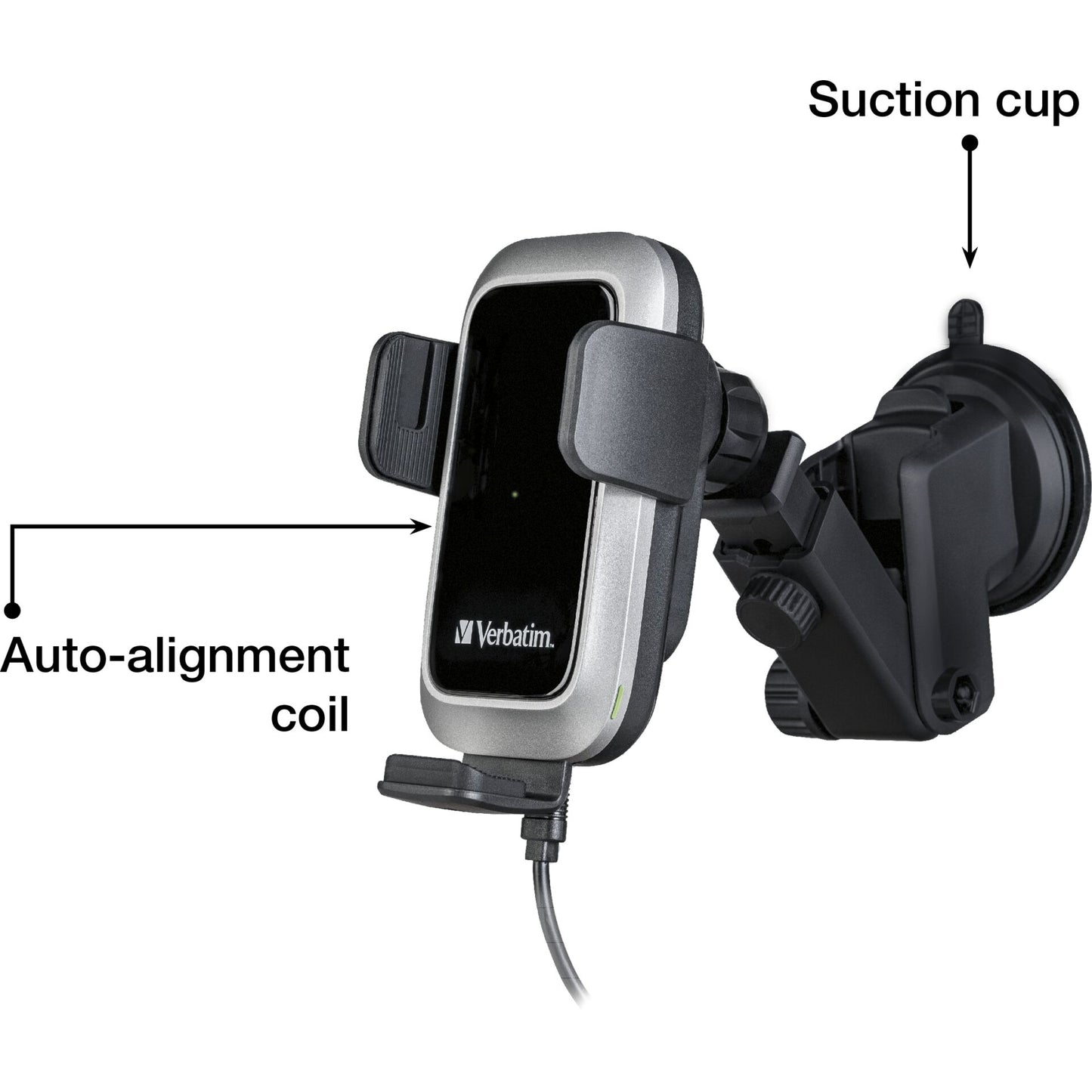 Verbatim Fast Qi Fast Wireless Car Charger USB-C 15W FWC-03 Pro