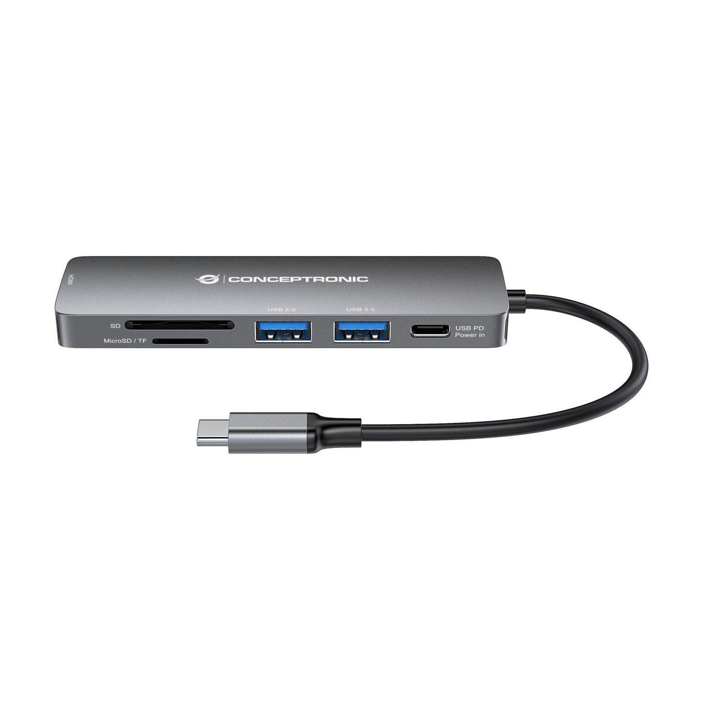 Conceptronic DONN11G 6-in-1 USB-C Adapter