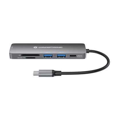 Conceptronic DONN11G 6-in-1 USB-C Adapter