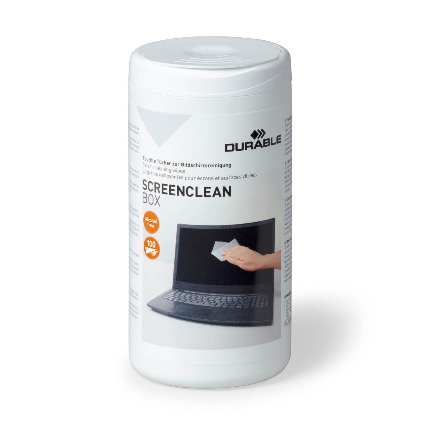 Durable SCREENCLEAN BOX 100 Screen Cleaning Wipes     573602