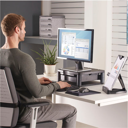 Fellowes Premium Monitor Stand Plus graphite