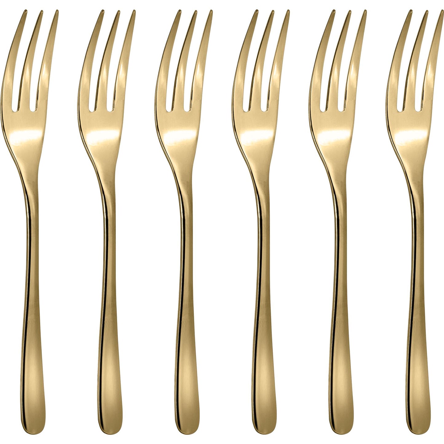 Sambonet Taste PVD 6 Cake Forks Set