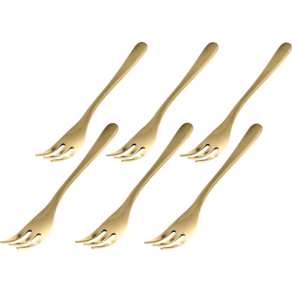 Sambonet Taste PVD 6 Cake Forks Set