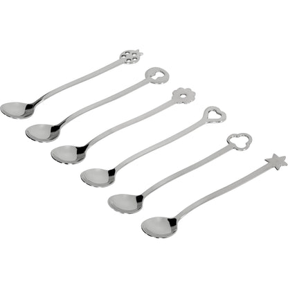 Sambonet New Portafortuna Inox 6 Party Spoon Set