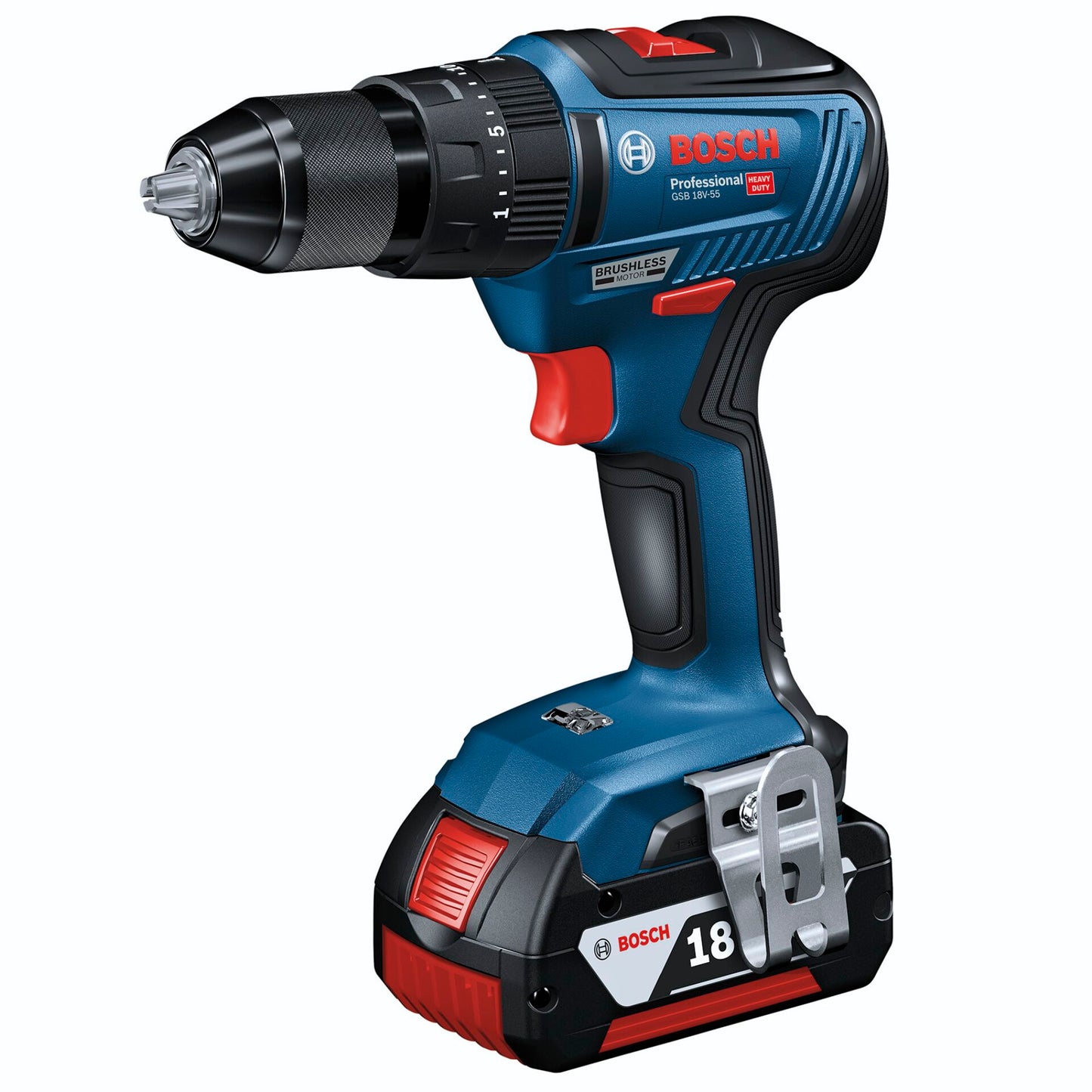 Bosch GSB 18V-55 Cordless Combi Drill